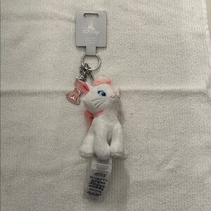 NWT Disney Parks Marie Keychain Plush